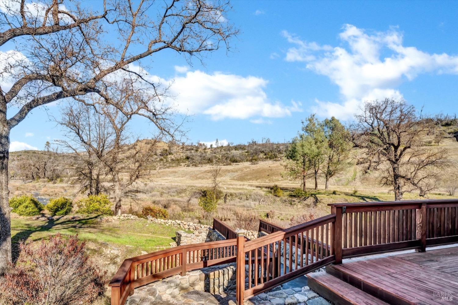 1900 Stagecoach Canyon Road Pope Valley, CA 94567 - Photo 44 of 70 a view of a balcony with wooden fence