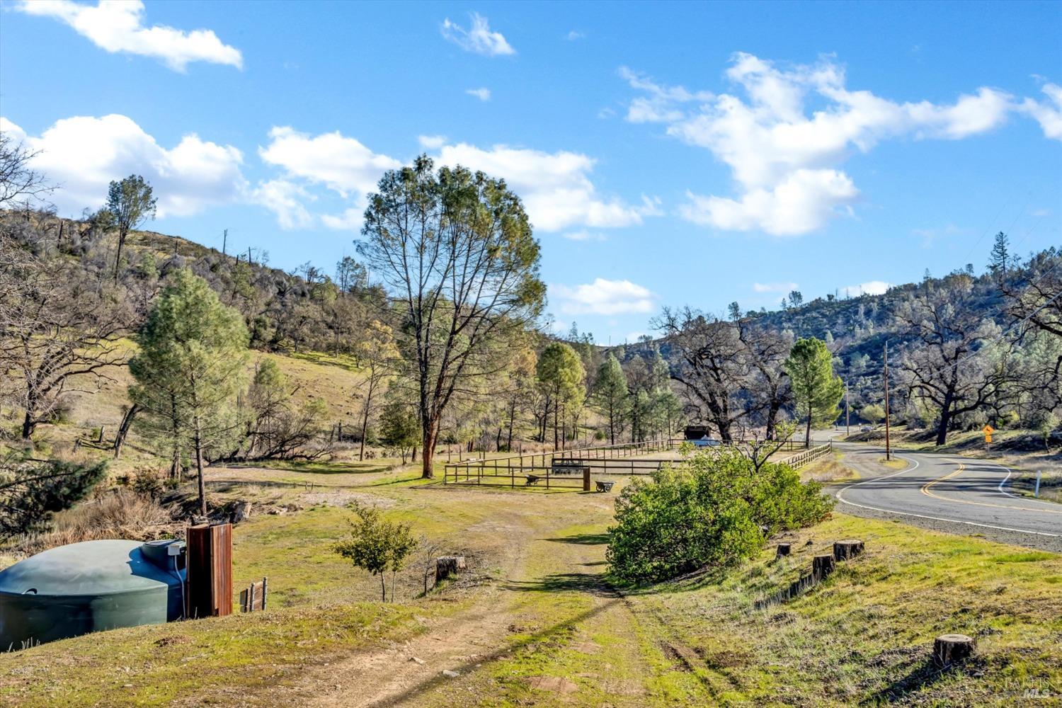 1900 Stagecoach Canyon Road Pope Valley, CA 94567 - Photo 53 of 70 Looking from the driveway across the land to the fenced pasture area on the second parcel.