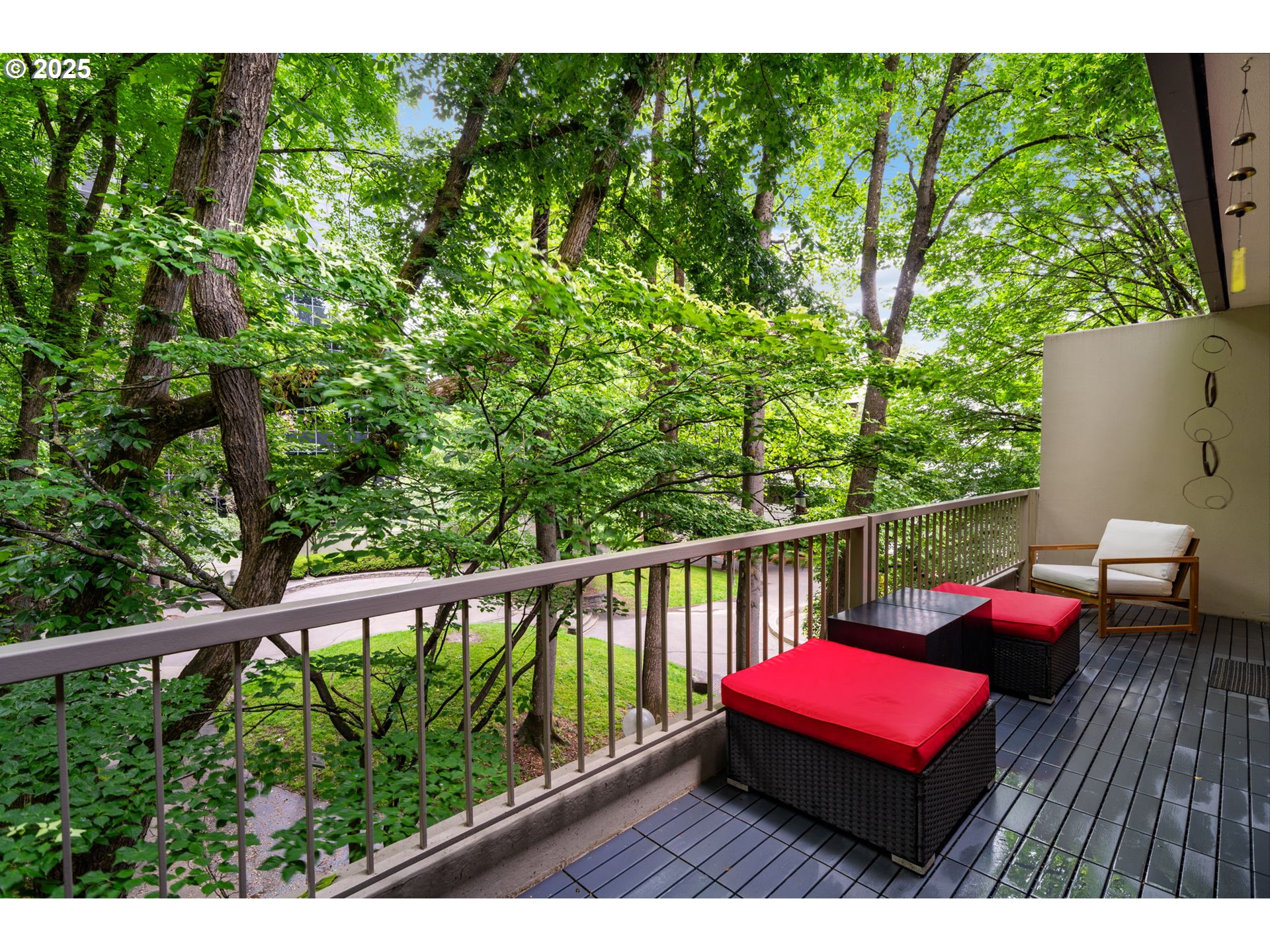 255 Southwest Harrison Street, Unit TH5 Portland, OR 97201 - Photo 20 of 40 a view of balcony with wooden floor