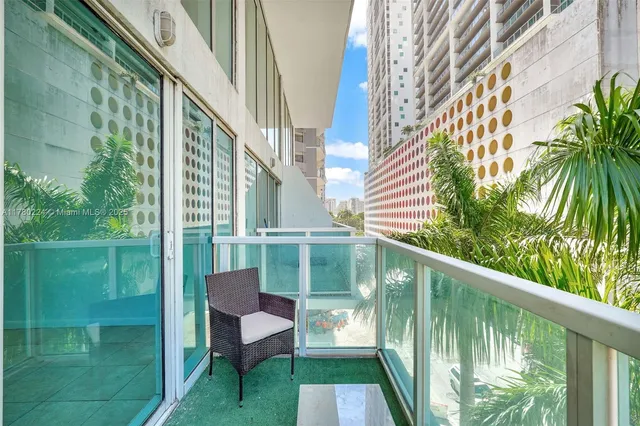 a view of a city with tall buildings