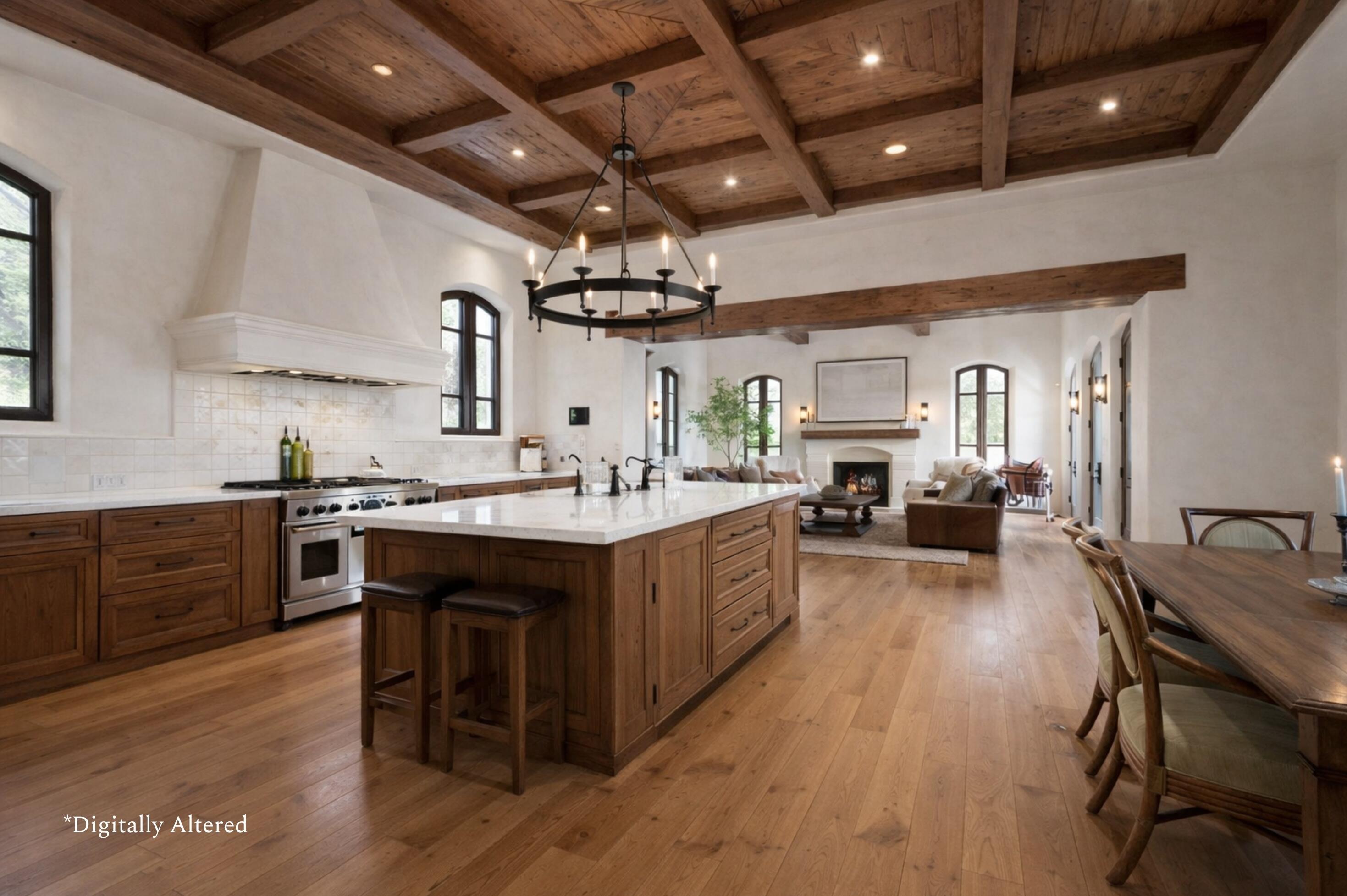 338 Toro Canyon Road Carpinteria, CA 93013 - Photo 14 of 37 Digitally Altered Spacious Kitchen