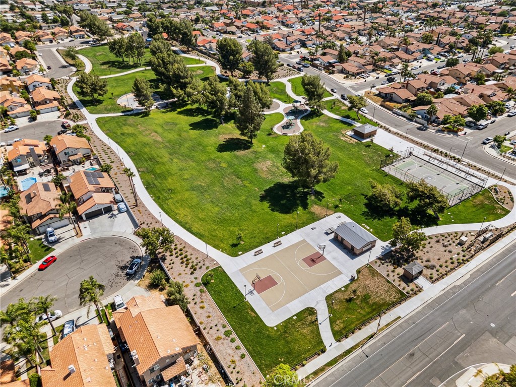 129 Avocado Avenue Perris, CA 92571 - Photo 28 of 30 an aerial view of a house with a garden