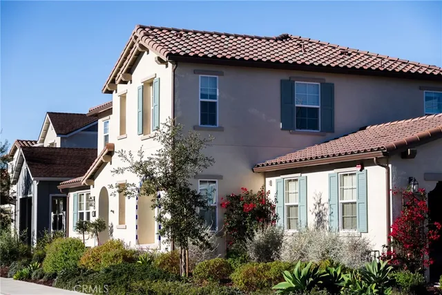 a front view of a house