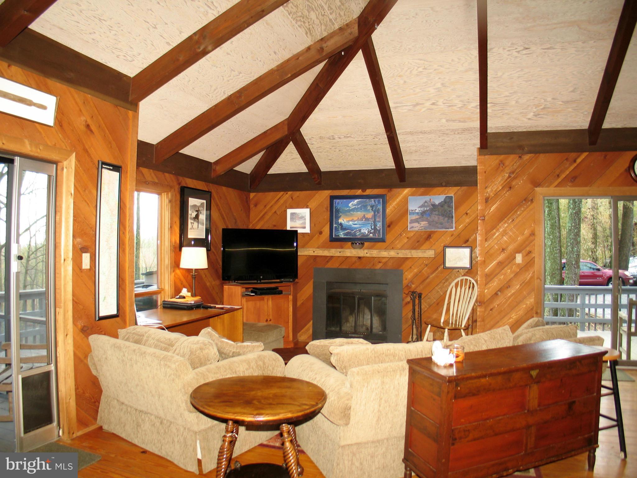 21967 Blue Ridge Mountain Road Paris, VA 20130 - Photo 6 of 30 Living Room with Wood Burning Fireplace