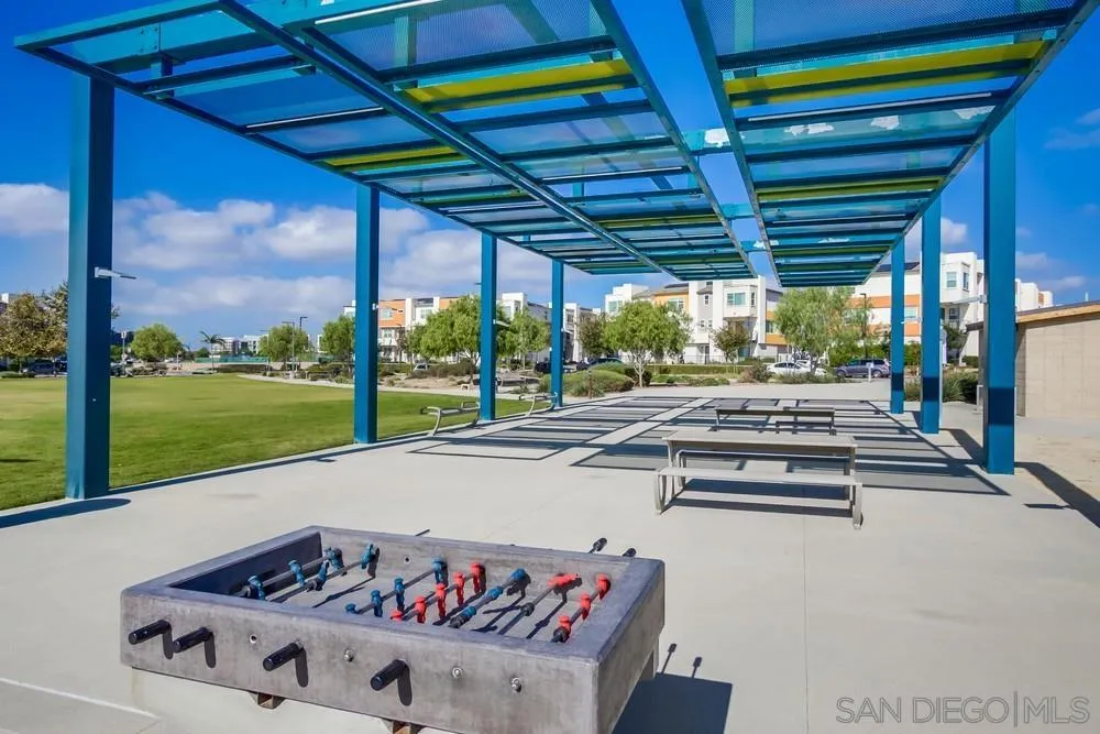 1956 Infinity Lane Chula Vista, CA 91915 - Photo 41 of 58 a view of a patio with a table and chairs under an umbrella