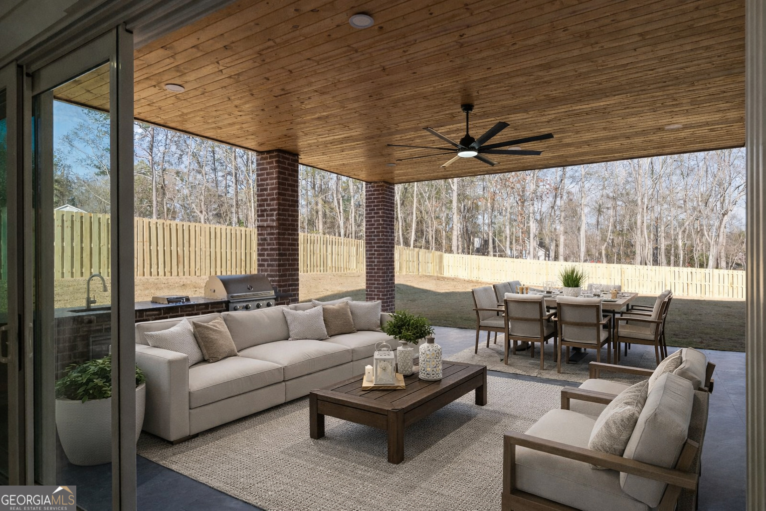 407 Thunder Road Buford, GA 30518 - Photo 11 of 133 a living room with furniture and a large window