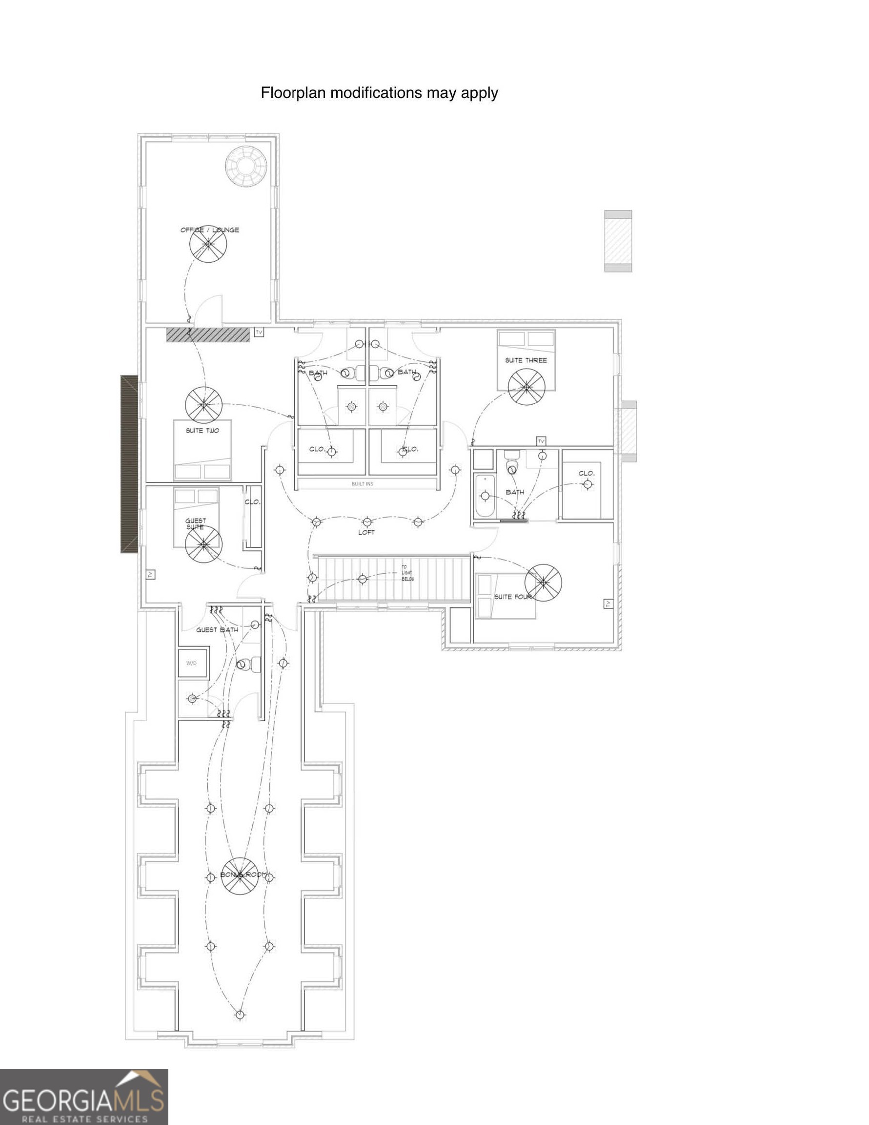 407 Thunder Road Buford, GA 30518 - Photo 132 of 133 a picture of a floor plan