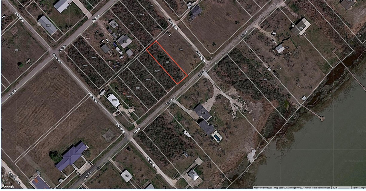 1011 1st Street Bayside, TX 78340 - Photo 3 of 7 Lot outlined in red. Boundaries are not exact. S