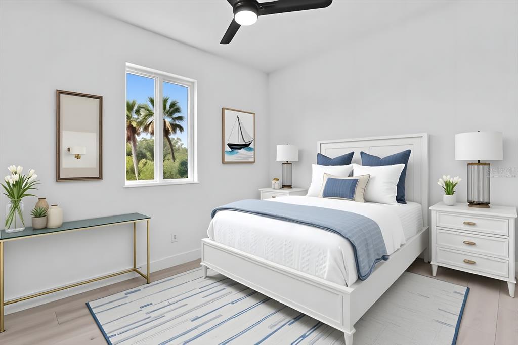 13438 Mc Intosh Avenue Port Charlotte, FL 33981 - Photo 31 of 46 a bedroom with a bed and painting on the wall