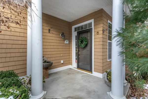 a view of front door of house
