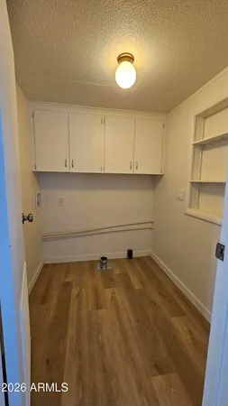 a view of a room with an empty space