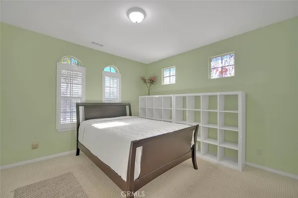 a hallway with plants