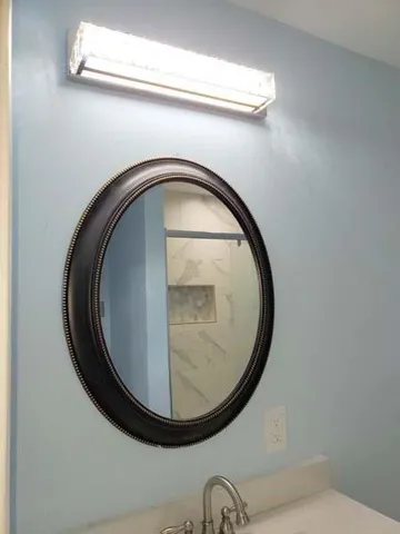 a view of a room with an empty space