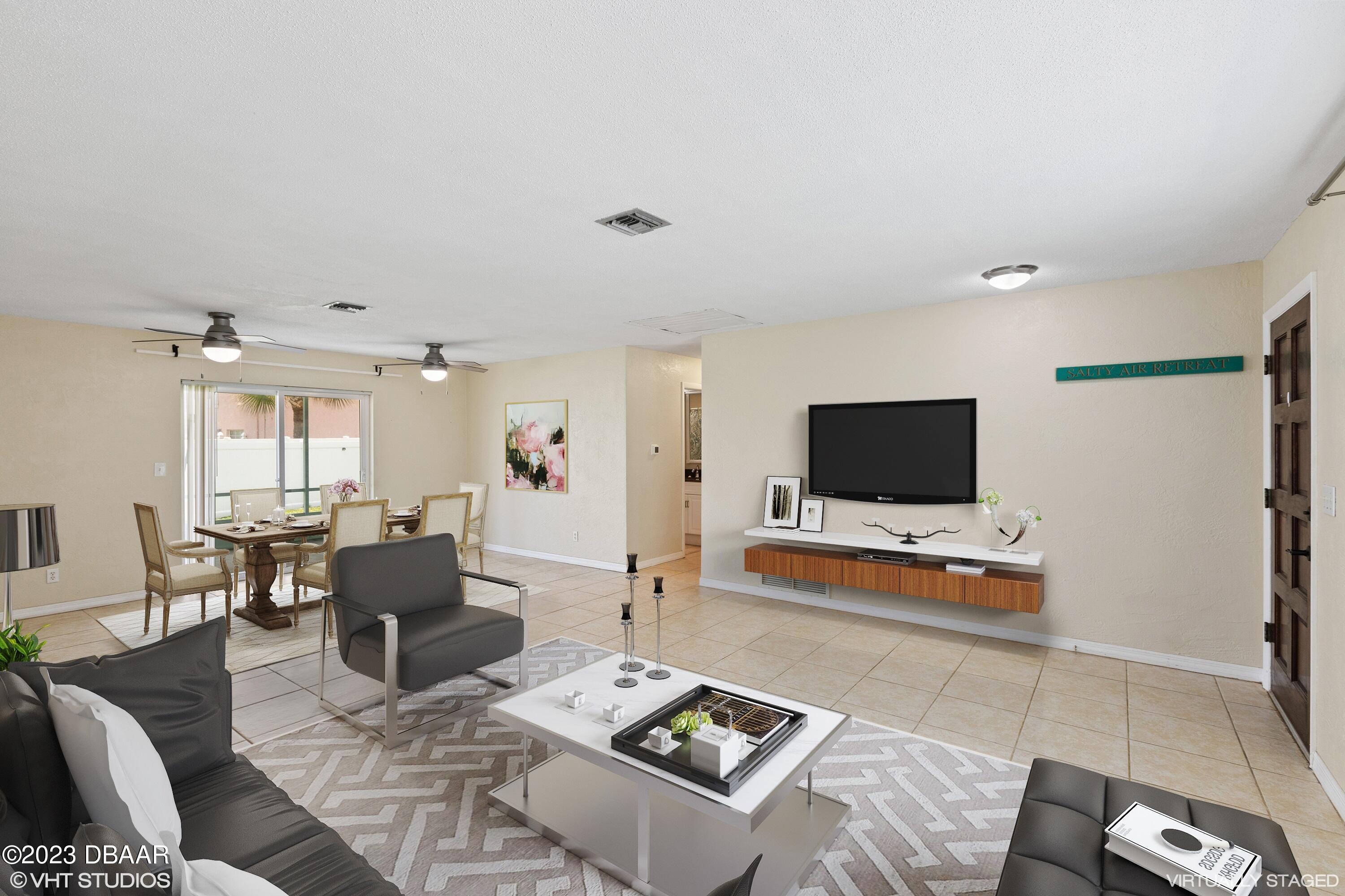 1 Ocean Breeze Circle Ormond Beach, FL 32176 - Photo 15 of 43 Living To Dining Room