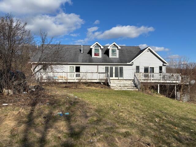 5280 Clark Lake Road Jackson, MI 49201 - Photo 5 of 12 Rear of House / Deck