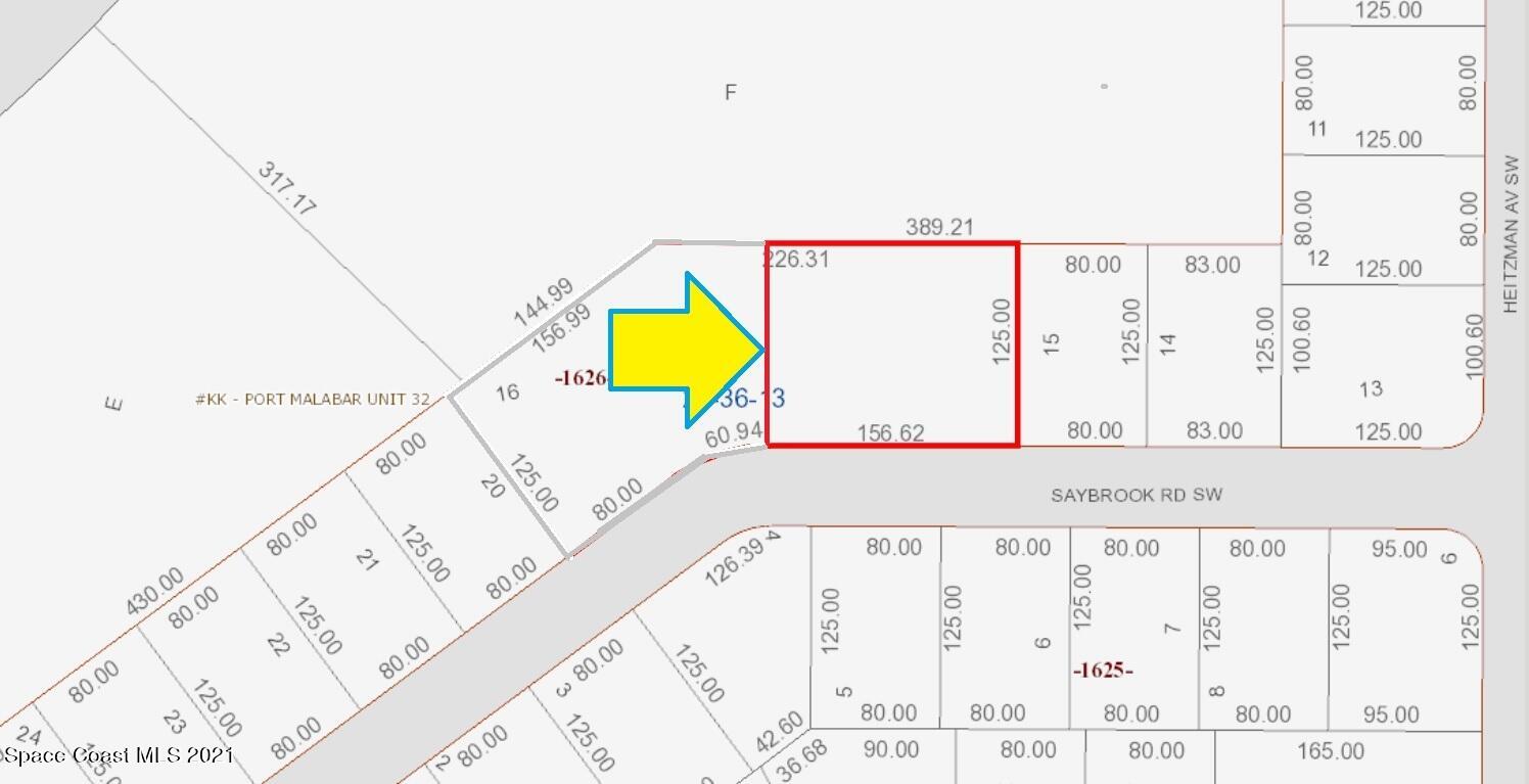 16-17 Saybrook Road Southwest Palm Bay, FL 32908 - Photo 5 of 8 Lots16_17SaybrookPlat