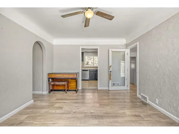a view interior of a house and wooden floor