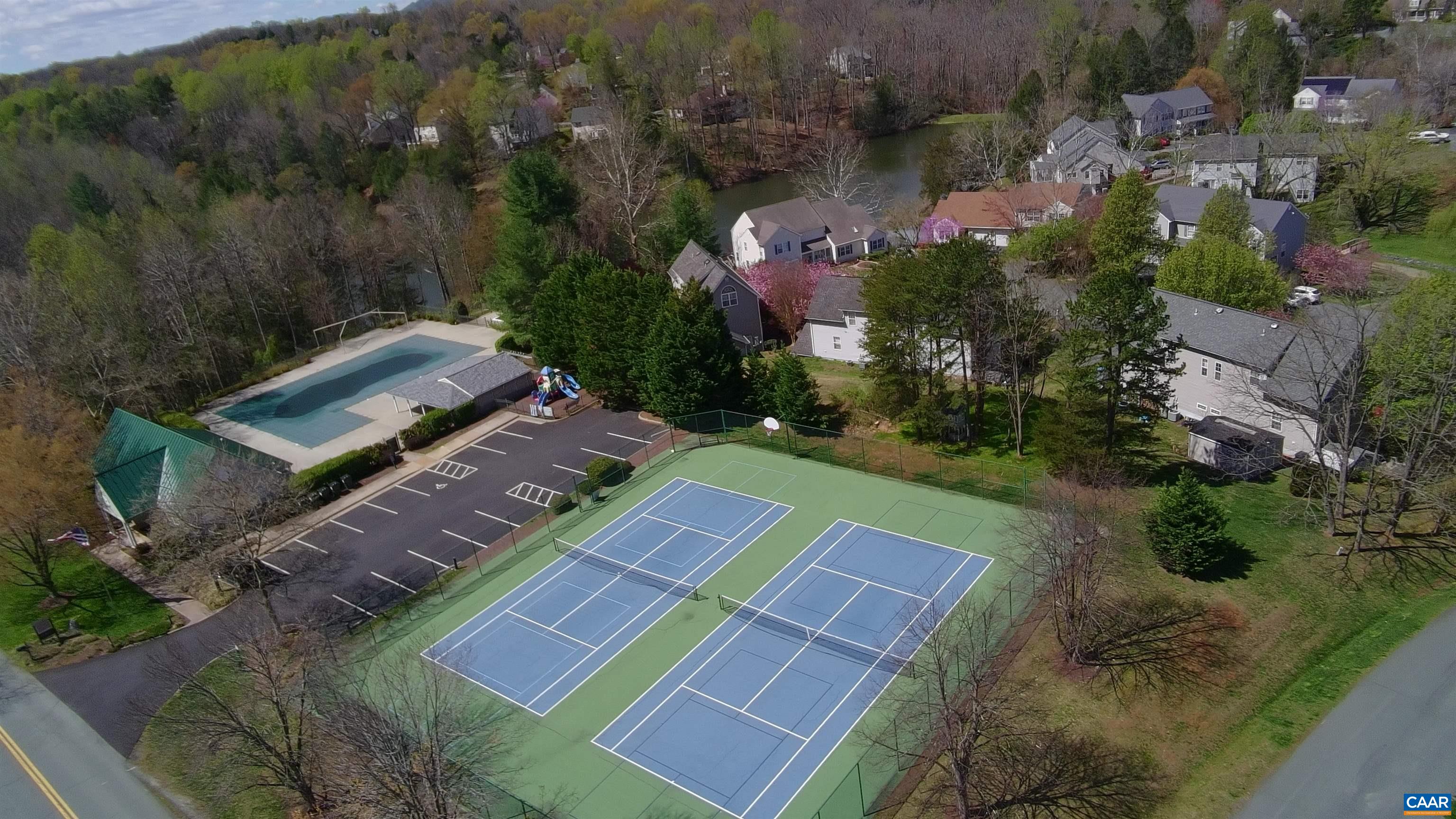 257 Starcrest Road Charlottesville, VA 22902 - Photo 58 of 65 an aerial view of a house with a garden
