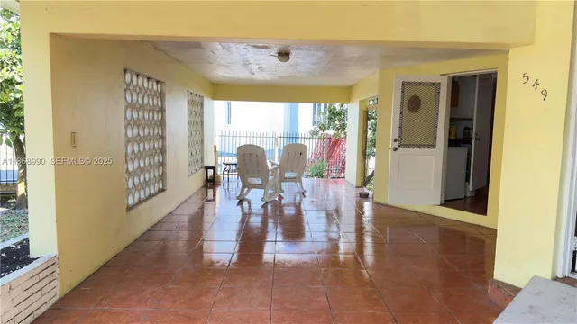 a view of a hallway with interior of the house