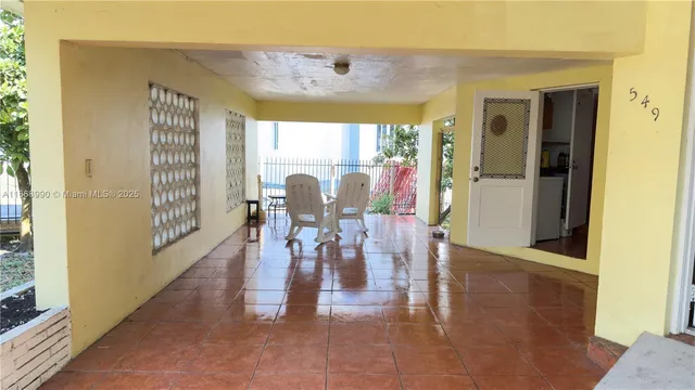 a view of a hallway with interior of the house
