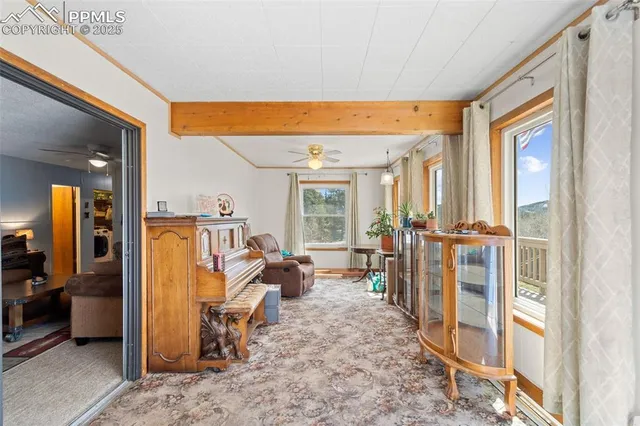 a very nice looking room with a large window