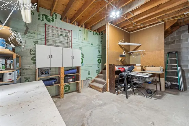 a view of storage and utility room