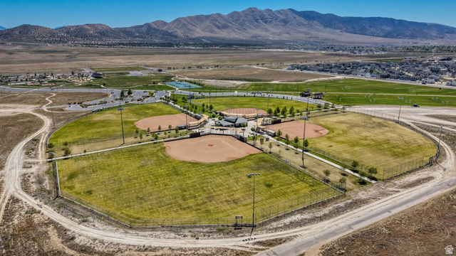 6120 North Sheps Ridge Road Eagle Mountain, UT 84005 - Photo 37 of 43 Aerial perspective showcasing a multi-field sports complex