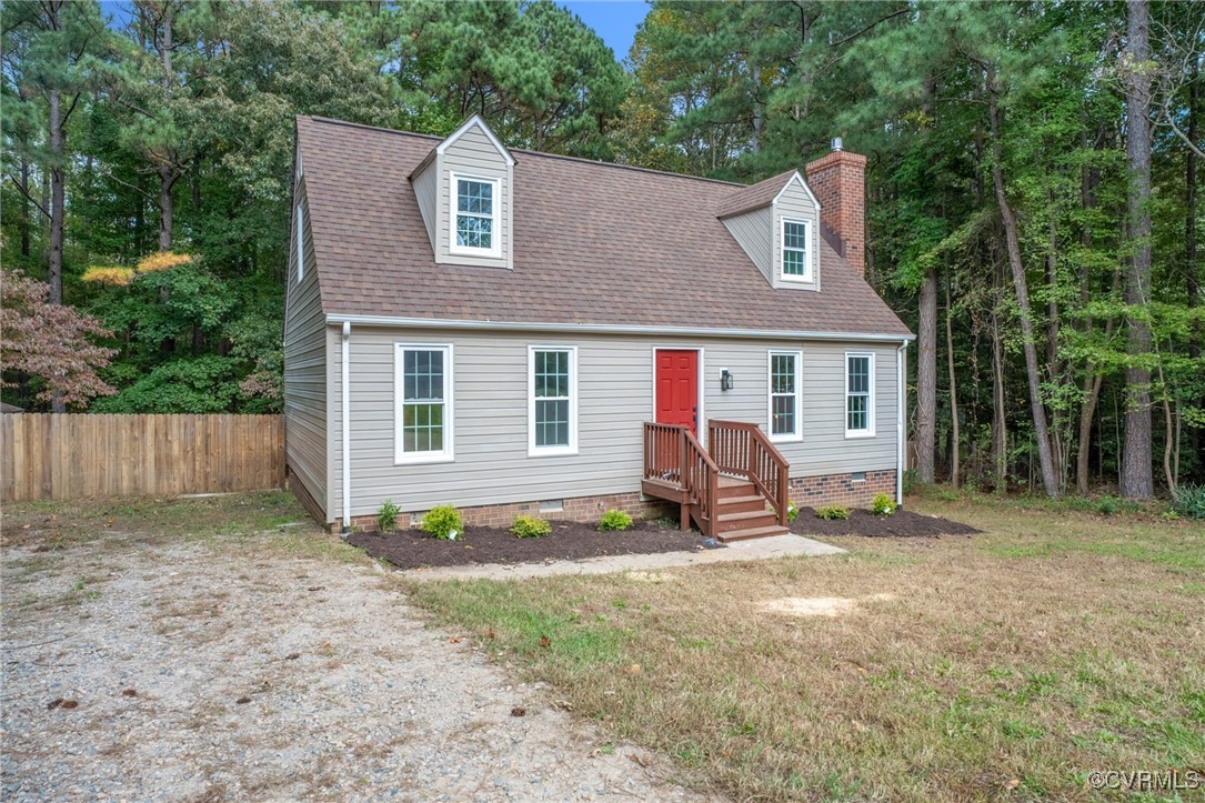 7201 Courthouse Road Chesterfield, VA 23832 - Photo 3 of 41 a view of a house with backyard and trees in the background
