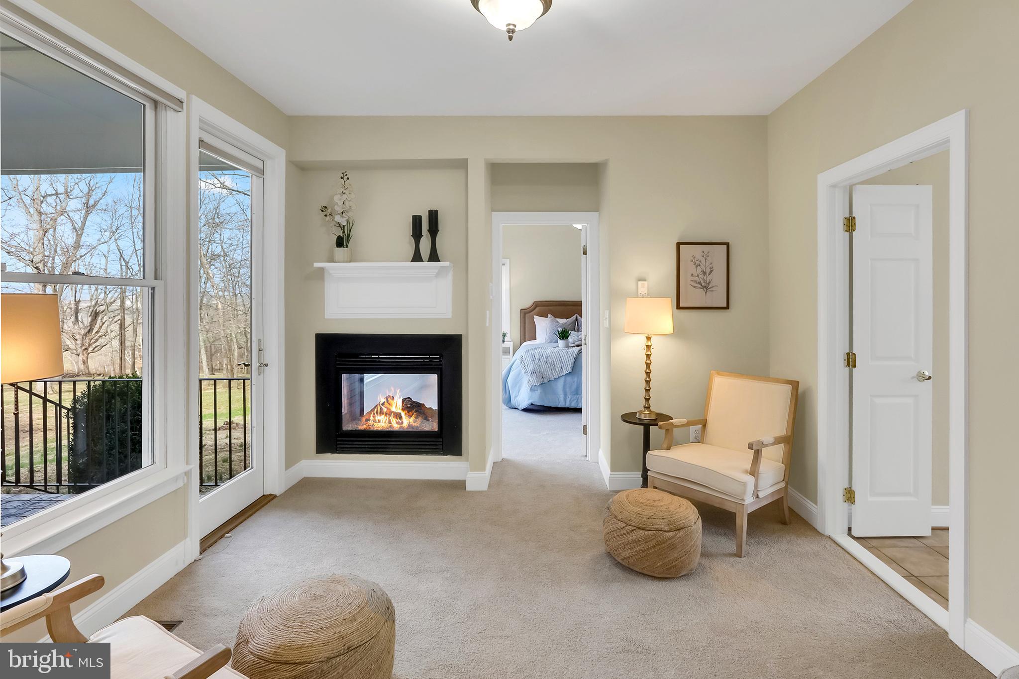 37218 Bolyn Road Purcellville, VA 20132 - Photo 28 of 62 Primary sitting room, 2 sided fireplace,