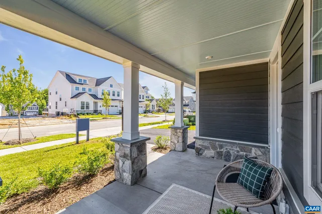 a building outdoor space with patio furniture