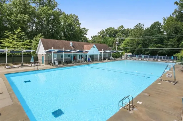 a view of a house with pool