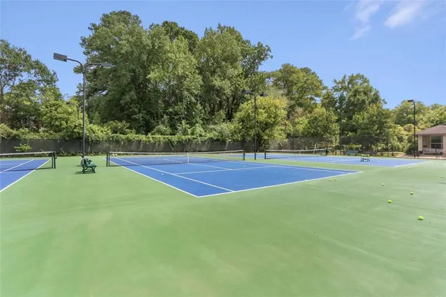 a view of a tennis court