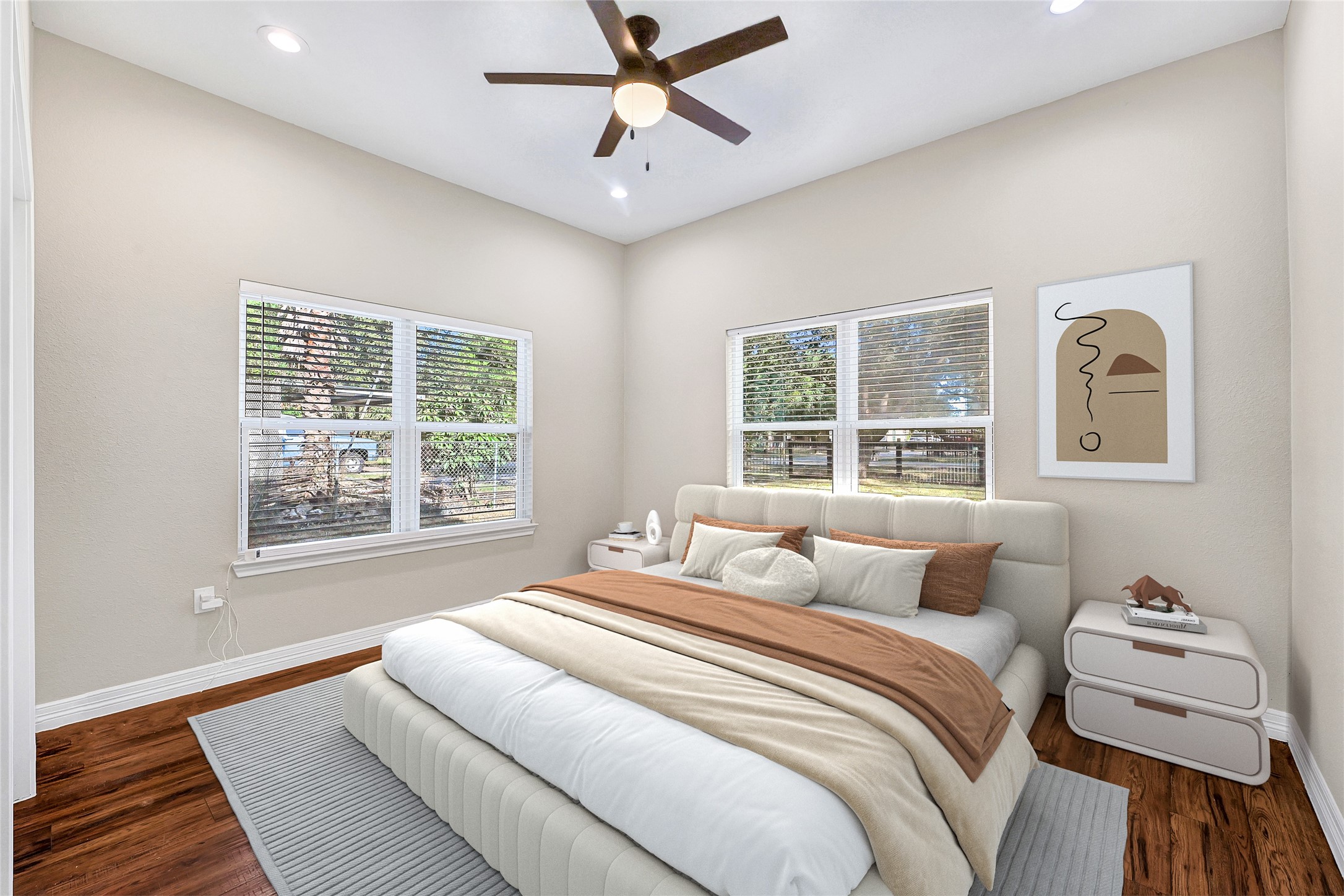 7045 Cayton Street Houston, TX 77061 - Photo 24 of 37 a bedroom with a bed and a window