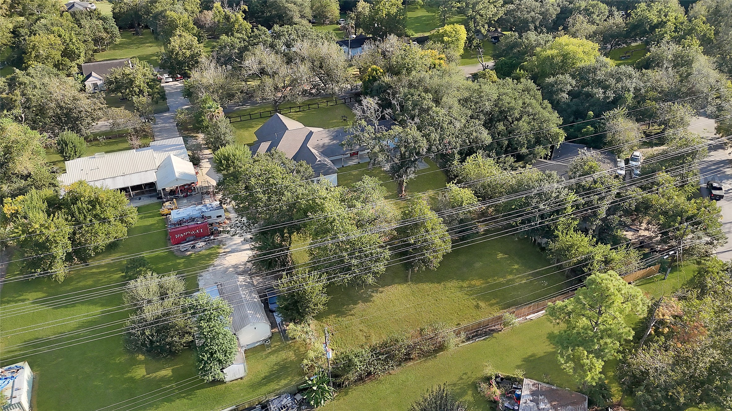 7045 Cayton Street Houston, TX 77061 - Photo 37 of 37 an aerial view of residential houses with outdoor space and swimming pool