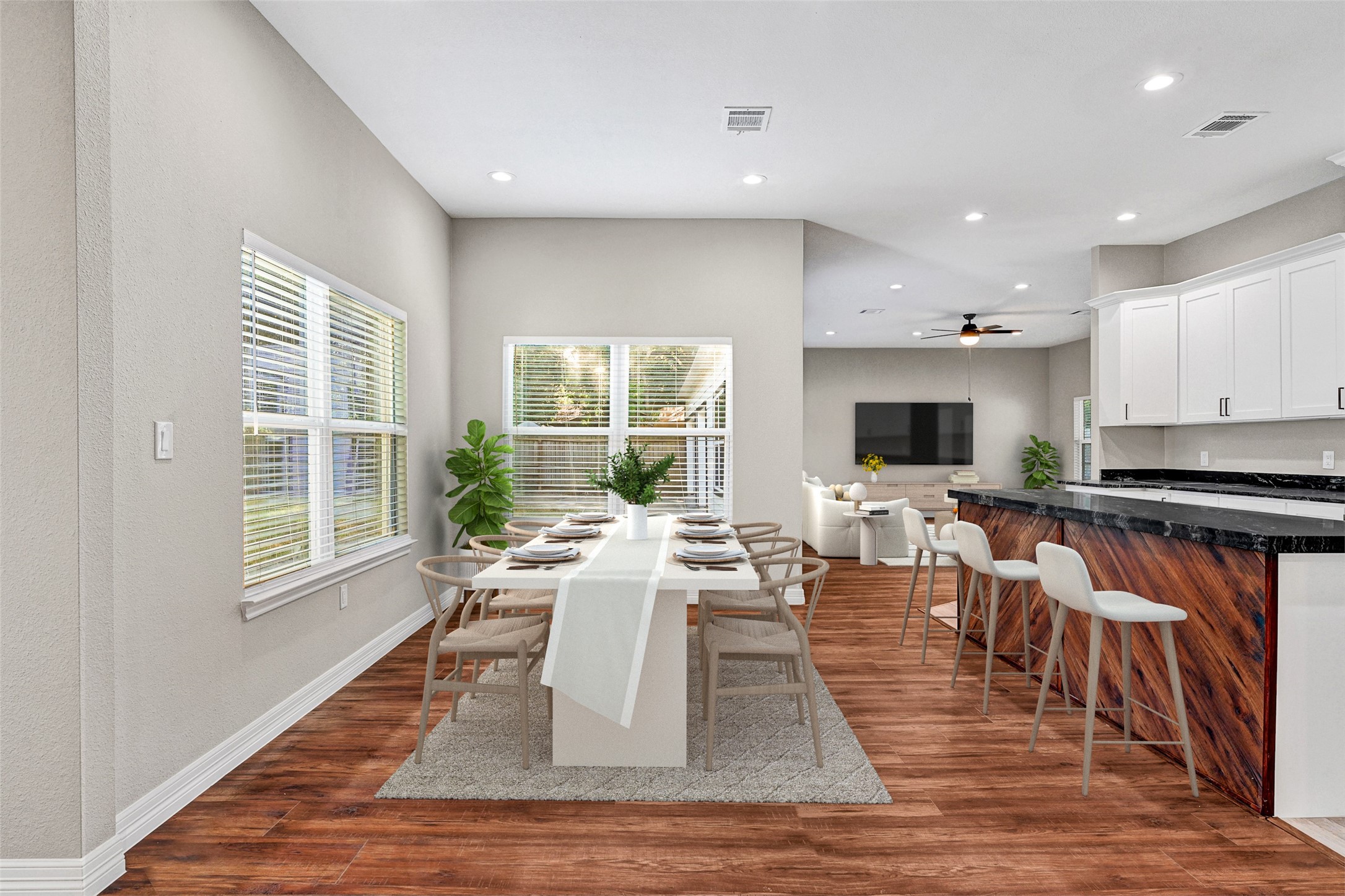 7045 Cayton Street Houston, TX 77061 - Photo 8 of 37 a living room with lots of furniture and a flat screen tv