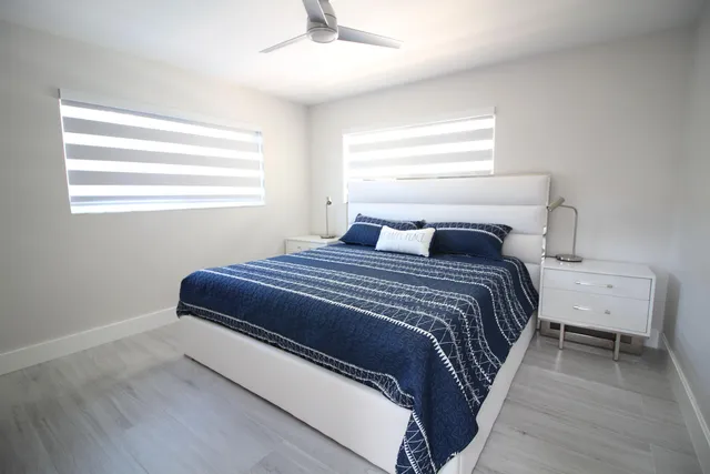 a view of a potted plant with lots of trees