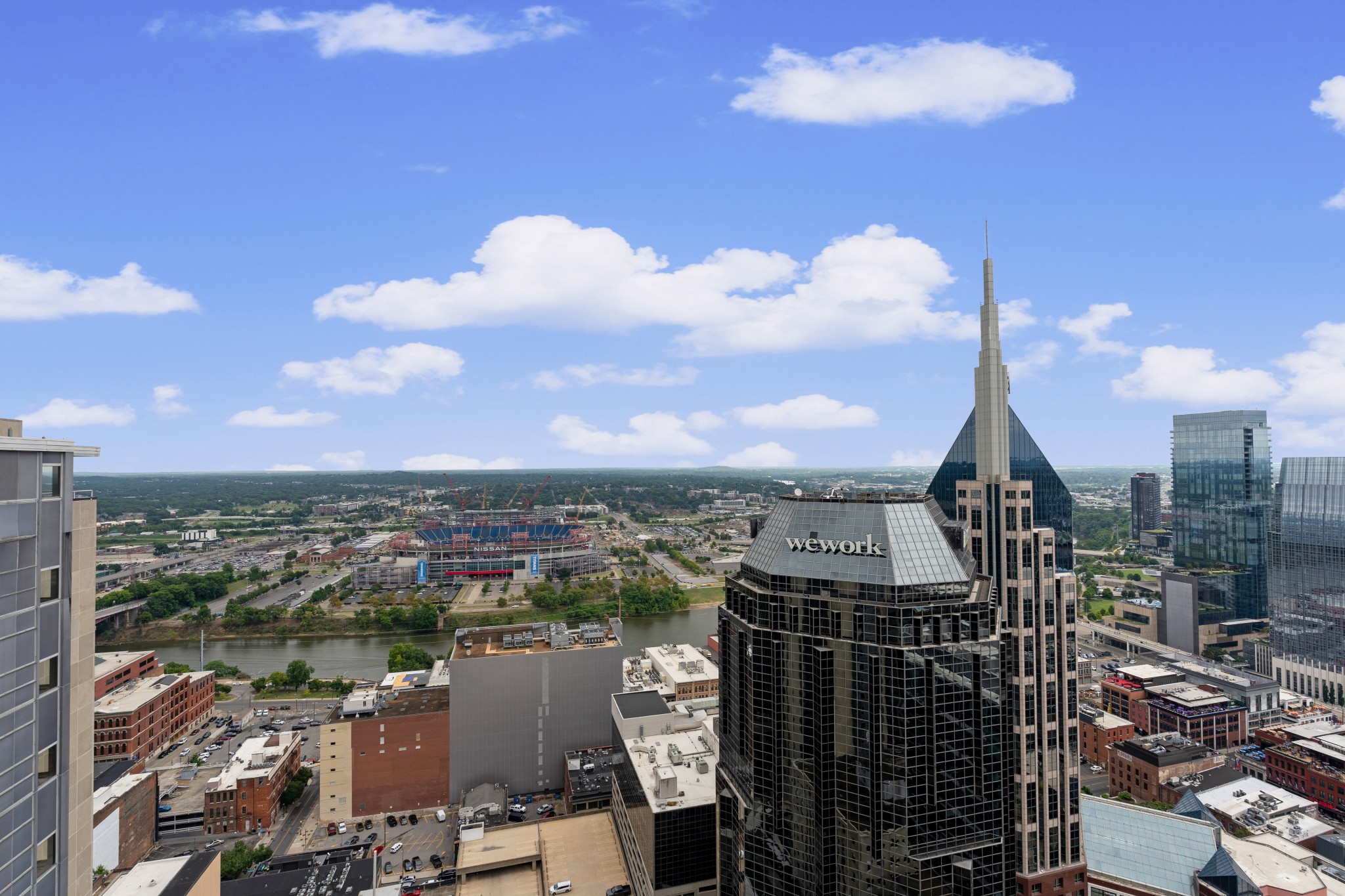 415 Church Street, Unit 1805 Nashville, TN 37219 - Photo 45 of 66 an aerial view of a city