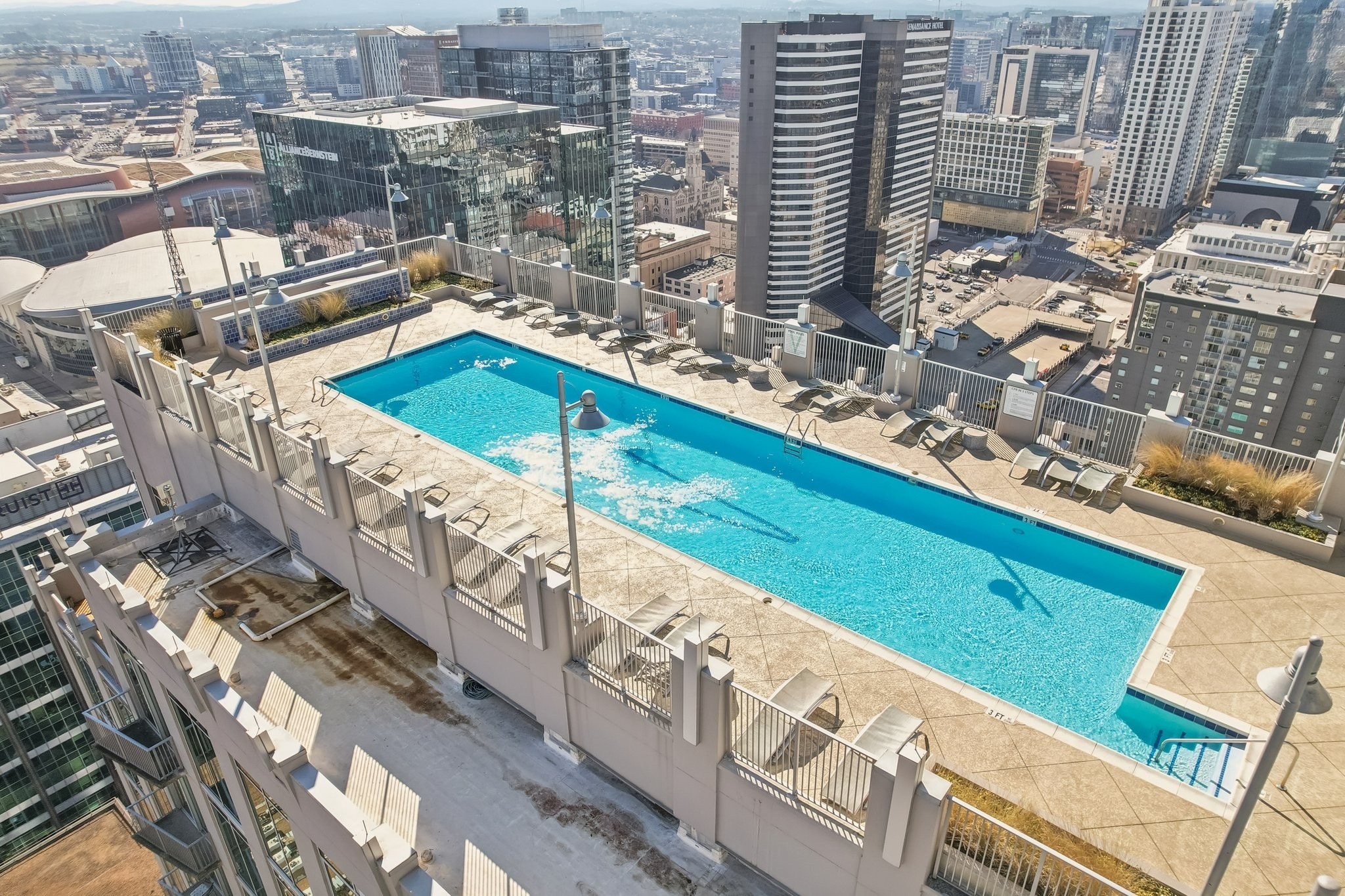 415 Church Street, Unit 1805 Nashville, TN 37219 - Photo 54 of 66 a view of a balcony with city view