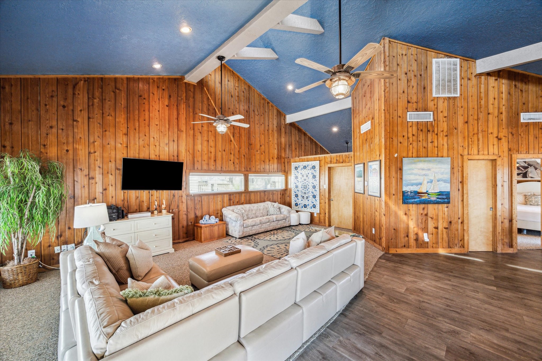 235 Galleon Freeport, TX 77541 - Photo 9 of 45 a living room with furniture and a flat screen tv