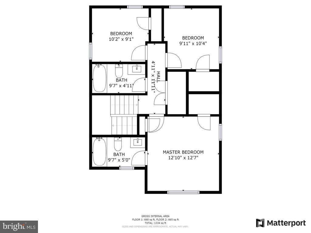 207 Park Avenue Ridgely, MD 21660 - Photo 27 of 28 Upper level floor plans