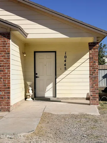 a view of a house with a door