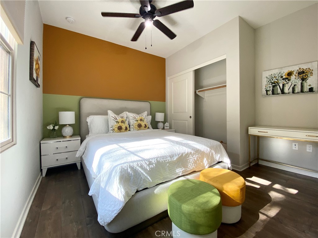 57 Bronze Leaf Irvine, CA 92620 - Photo 12 of 35 a bedroom with a bed and painting on the wall