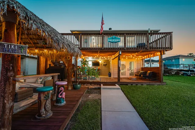 a view of a house with sitting area