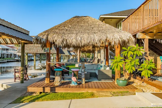 a outdoor space with patio lots of furniture