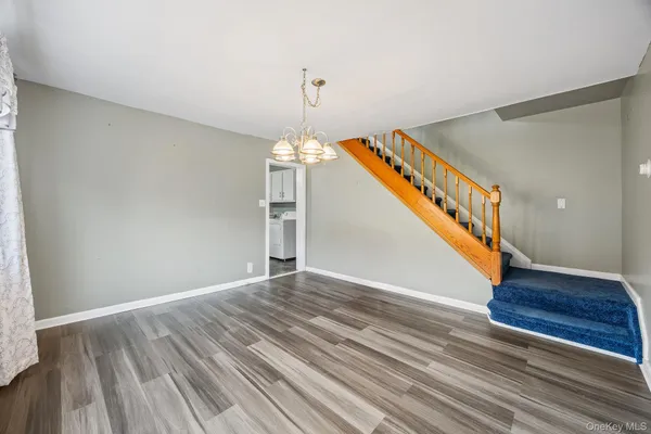 a view of an entryway with staircase