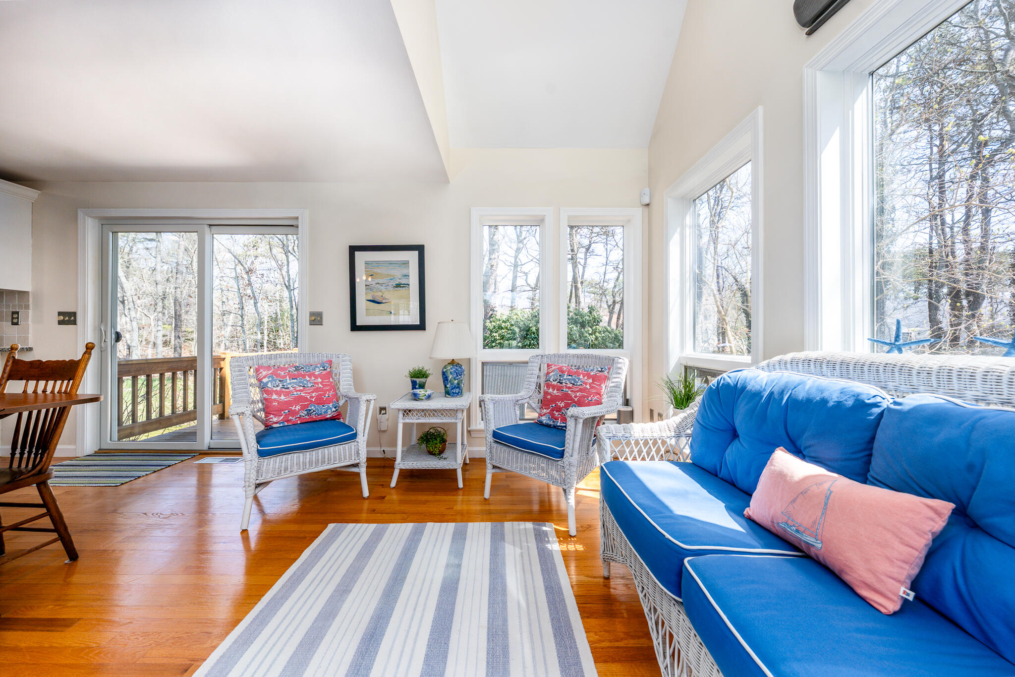 42 Eventide Lane Hyannis, MA 02601 - Photo 7 of 39 a living room with furniture and a wooden floor