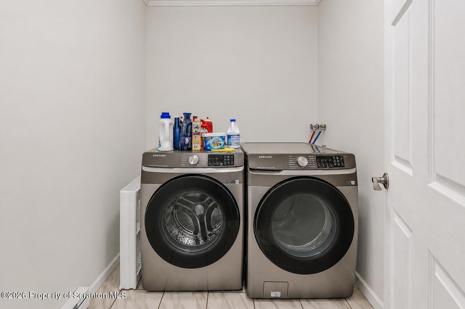 29 Rittenhouse Street Simpson, PA 18407 - Photo 28 of 36 a utility room with dryer and washer