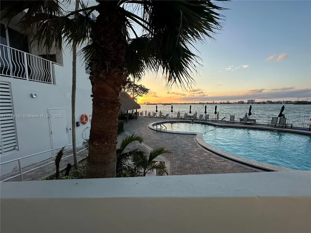 a view of ocean from a balcony