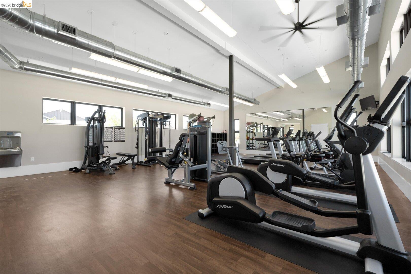 4463 Canada Way Rio Vista, CA 94571 - Photo 2 of 36 workout area featuring lofted ceiling and a ceiling fan