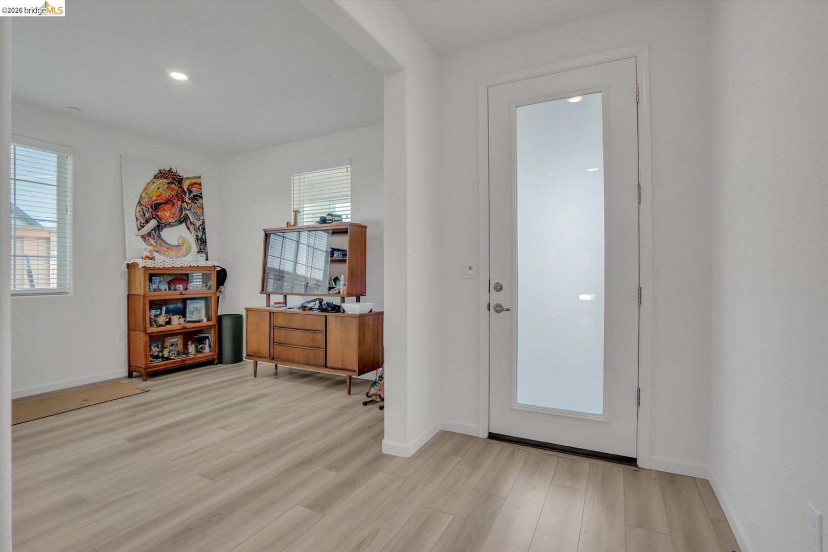 4463 Canada Way Rio Vista, CA 94571 - Photo 8 of 36 entrance foyer with light wood-style flooring and recessed lighting